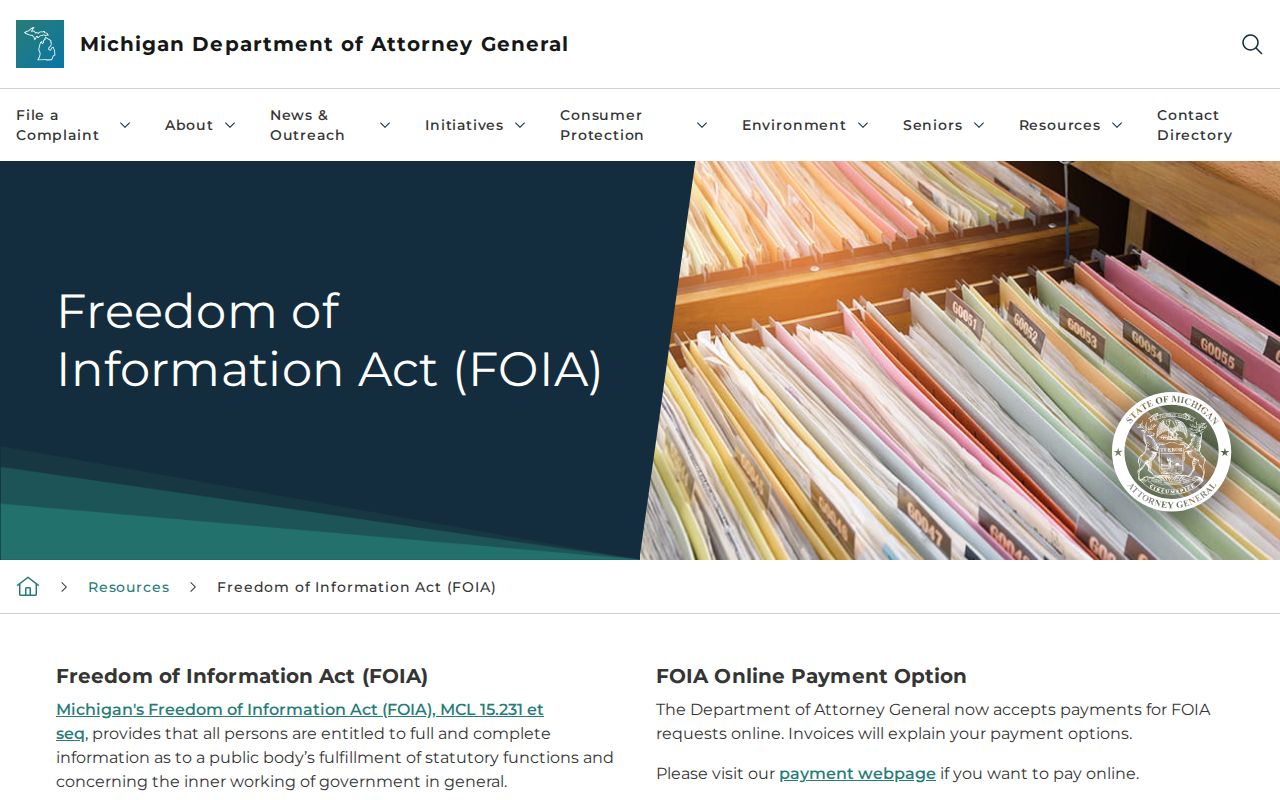Plymouth Township residents directory Michigan FOIA guidance