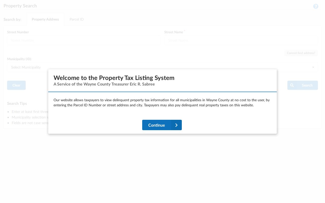 Plymouth Township street directory Wayne County property tax search